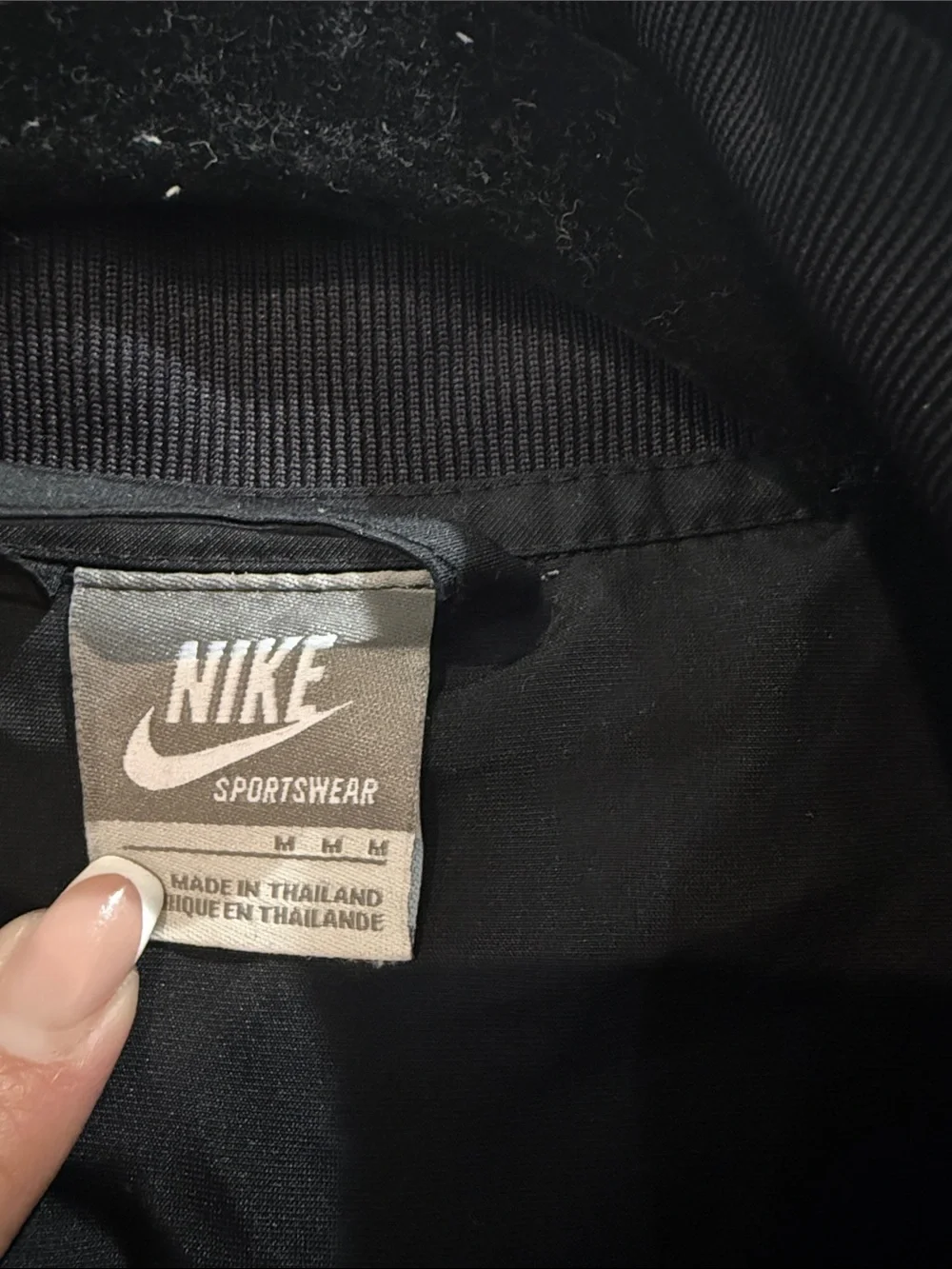Nike Black Full-Zip Bomber Jacket